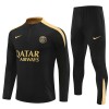 Sudadera De Entrenamiento Paris Saint-Germain Cremallera De Cuarto 2024-25 Negra - Hombre